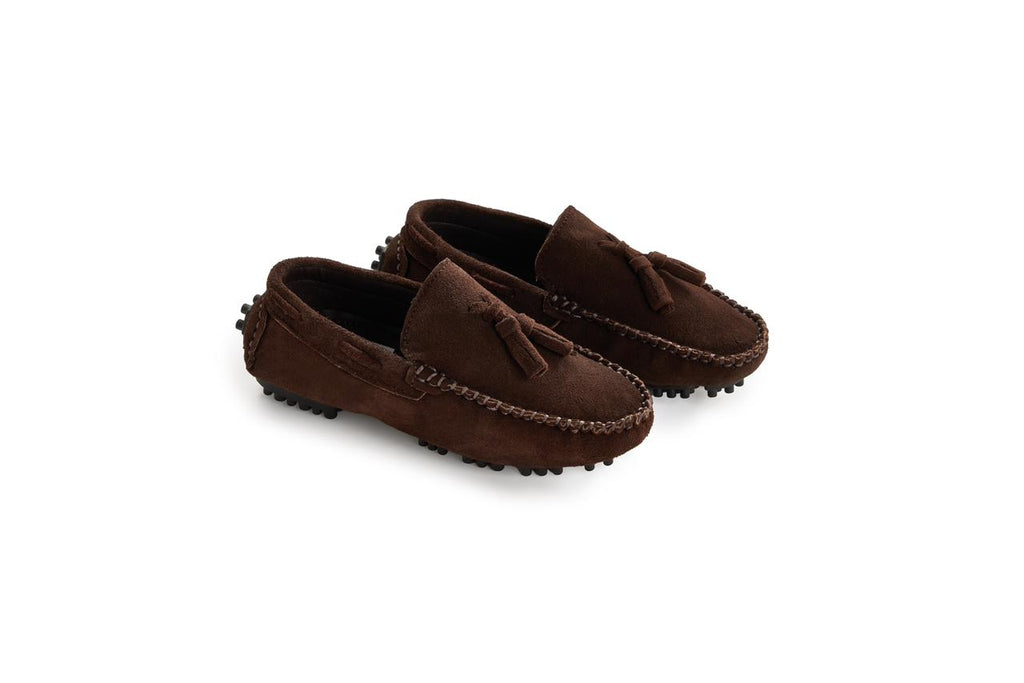 Suede Moccasin Loafers Tassel