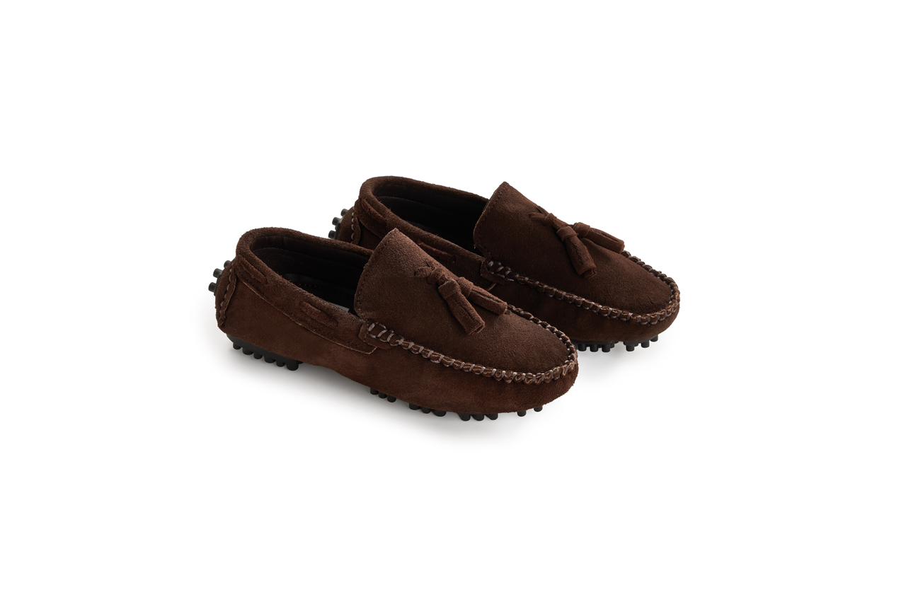 Suede Moccasin Loafers Tassel