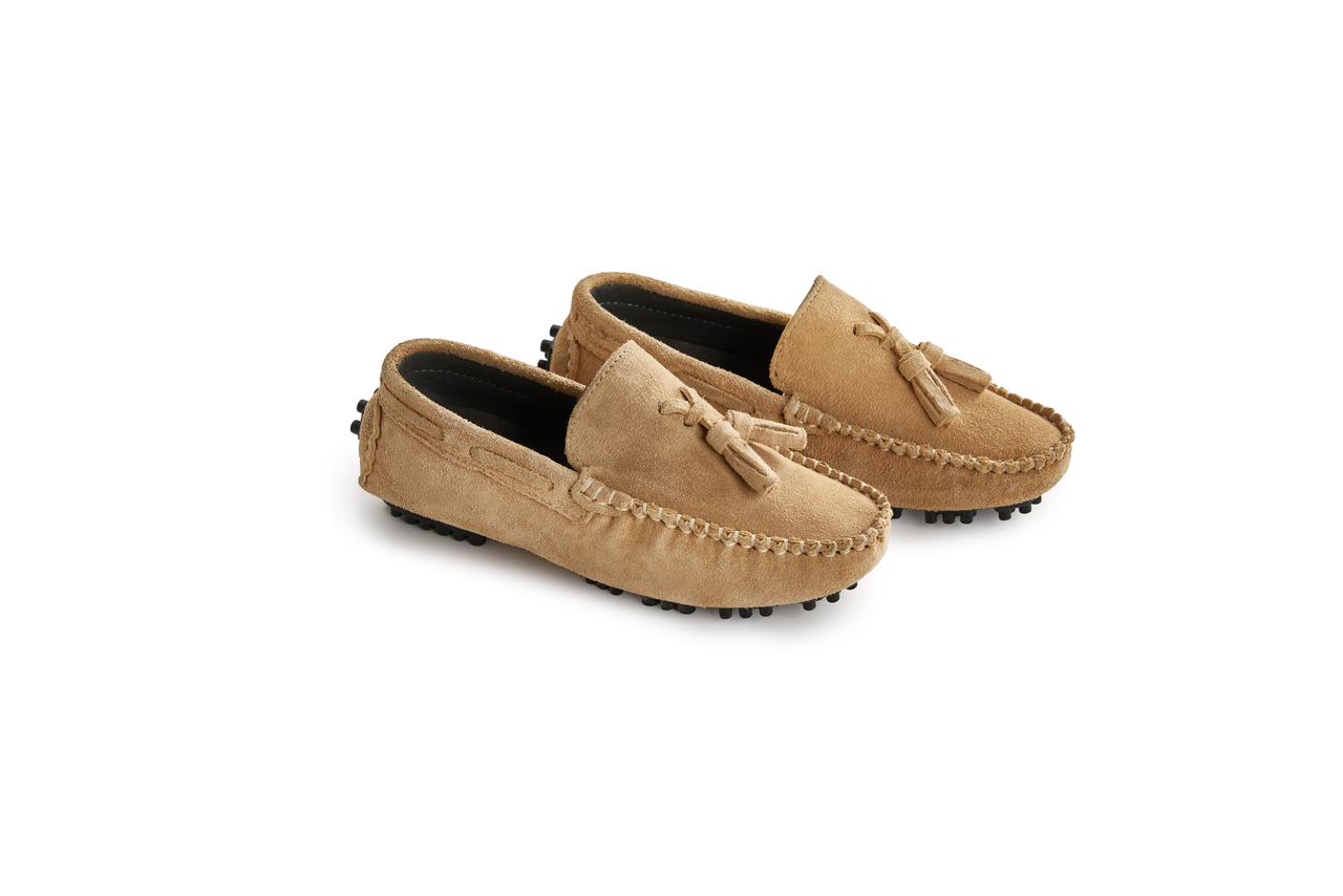 Suede Moccasin Loafers Tassel