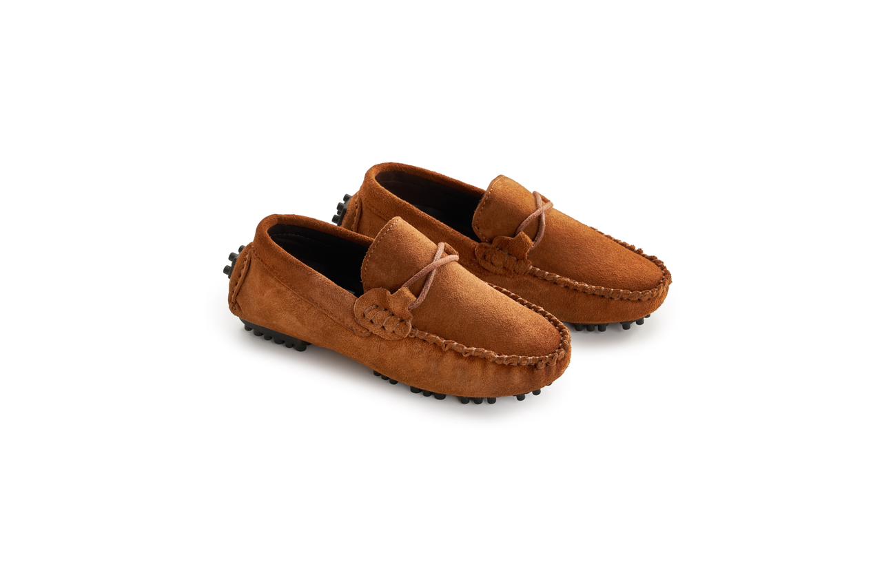 Suede Moccasin Loafers Cross