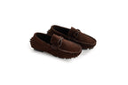Suede Moccasin Loafers Cross